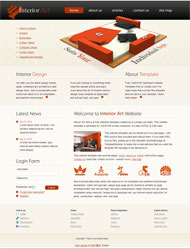 室内艺术CSS网页模板