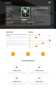 前端设计师个人简介模板下载