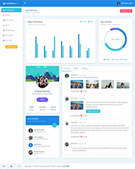 蓝色清爽后台UI前端模板