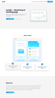 Bootstrap4登陆页网站模板