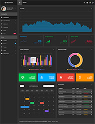 黑色后台管理HTML5模板