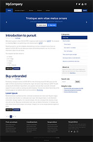 博客个人日志记录网页模板