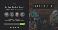 咖啡店上线倒计时模板