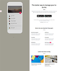 左右分栏APPS应用下载模板