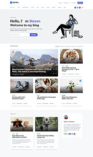 生活记录图文博客模板