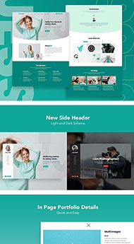 绿色个人简历单页模板