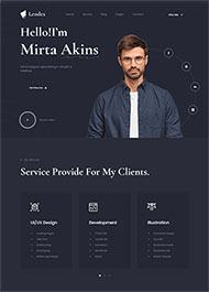 网页设计师个人主页HTML模板