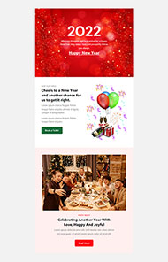 2022年新年快乐CSS网页模板