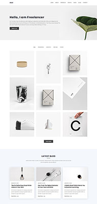 迷你小型博客网站HTML5模板