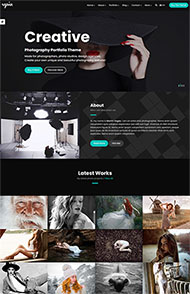 摄影作品展示网站HTML5模板