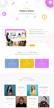 创意工作室介绍HTML5模板