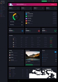 深色系数据统计后台网站模板