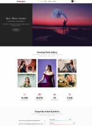 创意摄影工作室宣传网页模板