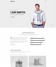 极简风格个人求职简历展示网页模板