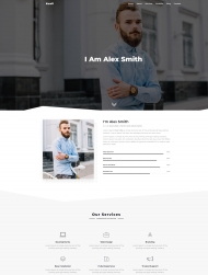 互联网设计师个人简历网页模板