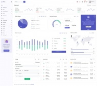 大型数据管理仪表盘后台模板