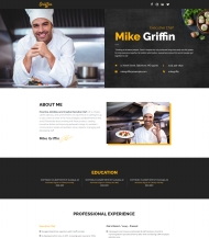 行政总厨个人作品展示网页模板