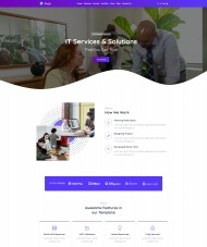 IT数字服务机构网站模板