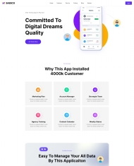 APP程序软件应用宣传服务网页模板