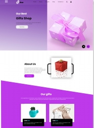 精美礼品店宣传网站模板