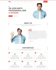 网页开发设计师简历展示网页模板