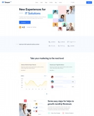 IT解决方案服务商在线宣传网站模板