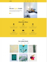 HTML5数字工作室宣传网页模板