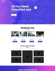 响应式广告发布平台宣传网站模板