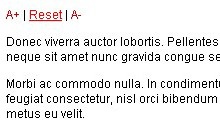 jQuery文本字体放大缩小 jQuery文本字体放大缩小网