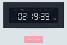 jQuery+css3数字时钟效果 jQuery+css3数字时钟网页特效