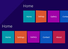 Metro风格jQuery导航菜单 Metro风格jQuery导航菜单网页