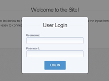 jQuery模态窗口登陆效果