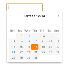 pikaday轻量级日期选择插件