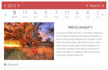 jQuery响应式事件日历表