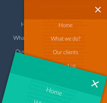 jQuery右侧弹出全屏覆盖菜单