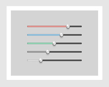 HTML5仿Chrome样式控制滑杆动画