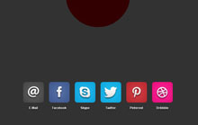 jQ社交媒体网络按钮 jQuery社交媒体网络按钮代码