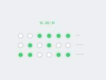 炫酷的jQuery二进制数字时钟
