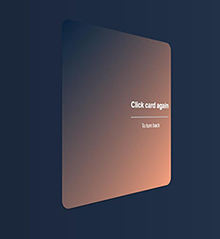 Canvas 3D卡片旋转特效