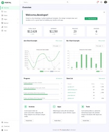 Bootstrap5管理仪表板模板