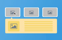 jQuery可伸展的网格布局特效
