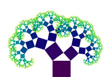 HTML5勾股树植物生长动画特效