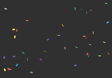 Canvas五彩纸屑飘落动画特效