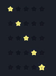 HTML5 SVG星级打分特效