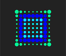 jQuery圆点矩阵分层动画特效