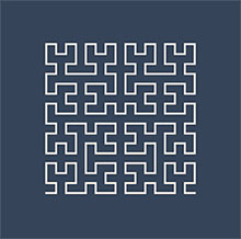 创意希尔伯特曲线CSS3特效