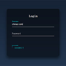 CSS3带浮动占位符的登录表单特效