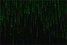黑客帝国文字雨矩阵动画特效