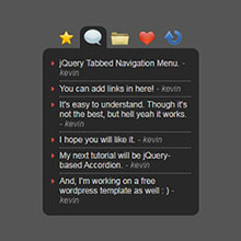jQuery Tab标签选项卡切换菜单