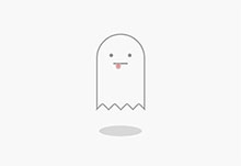 纯CSS3吐舌头的幽灵动画特效